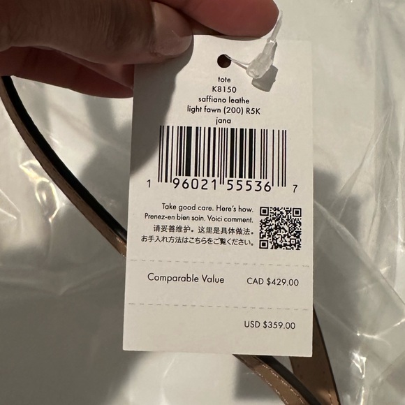 NWT Kate Spade Jana Tote Light Fawn - Picture 7 of 11